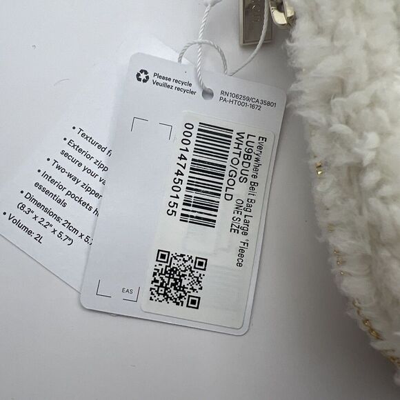 Lululemon Everywhere Fleece Belt Bag - Natural Ivory/Trench 2L New w/tag - Picture 7 of 12